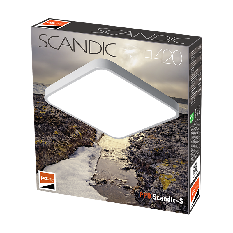 Светильник светодиодный потолочный PPB Scandic-S 54w 4000K GR(серый) IP20