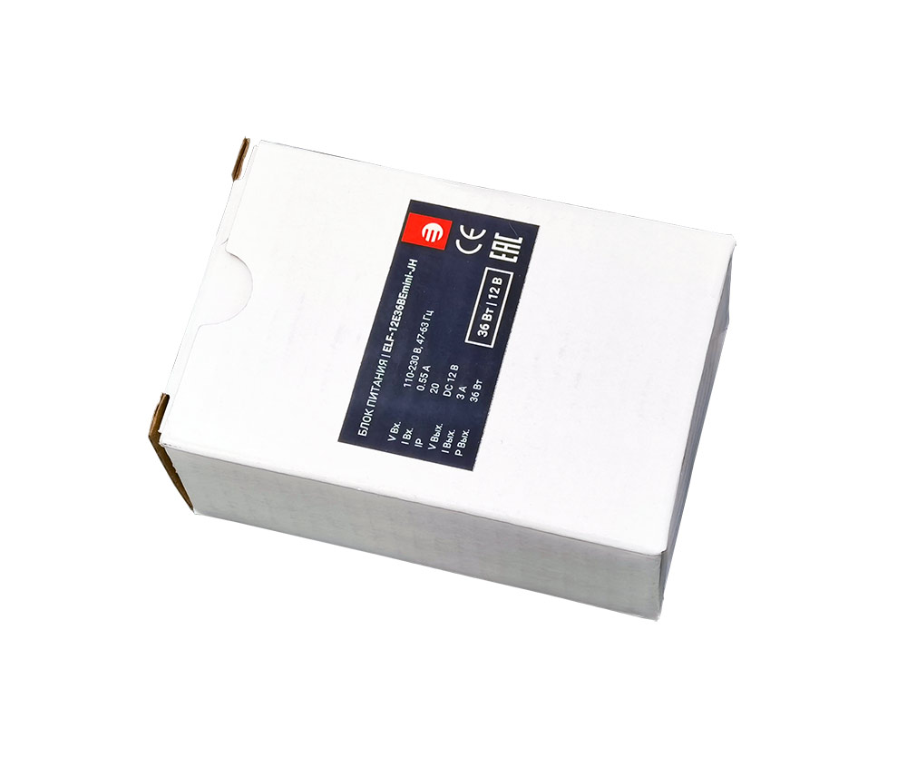 Блок питания ELF-12E36BEmini-JH 36W 12V 3A