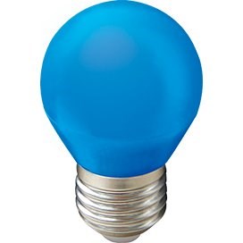 Светодиодная лампа globe LED color 5W E27 Blue шар Синий матовая Ecola 