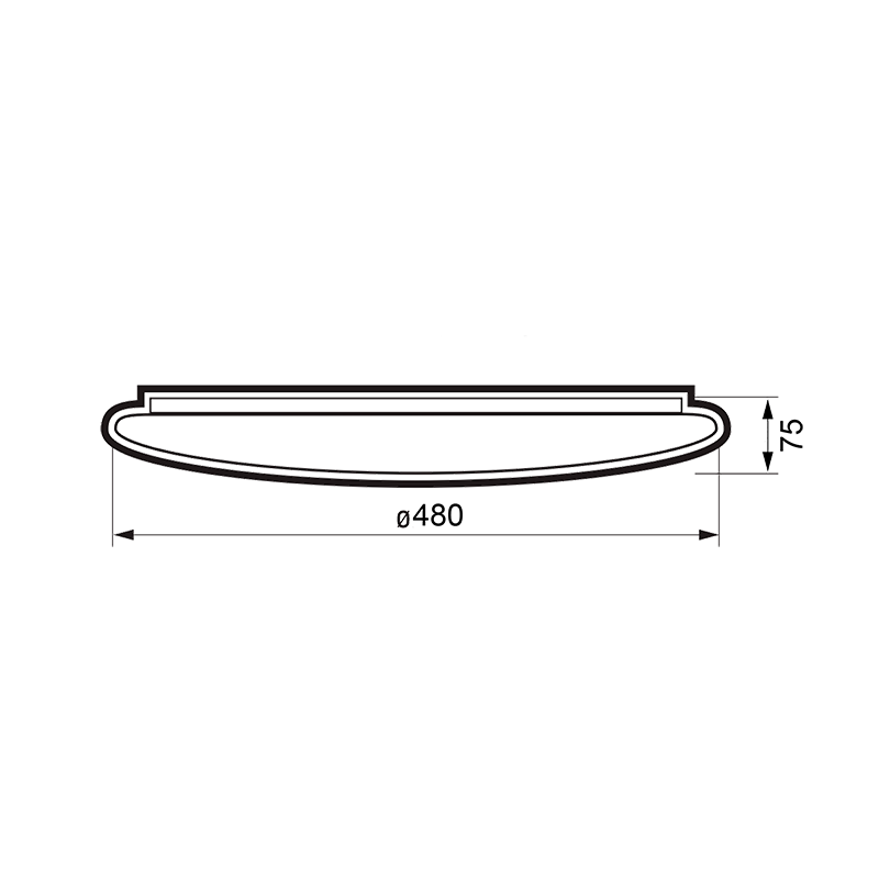 Светодиодный светильник PPB LUNA 60w 4000K IP20 D480*75  Jazzway