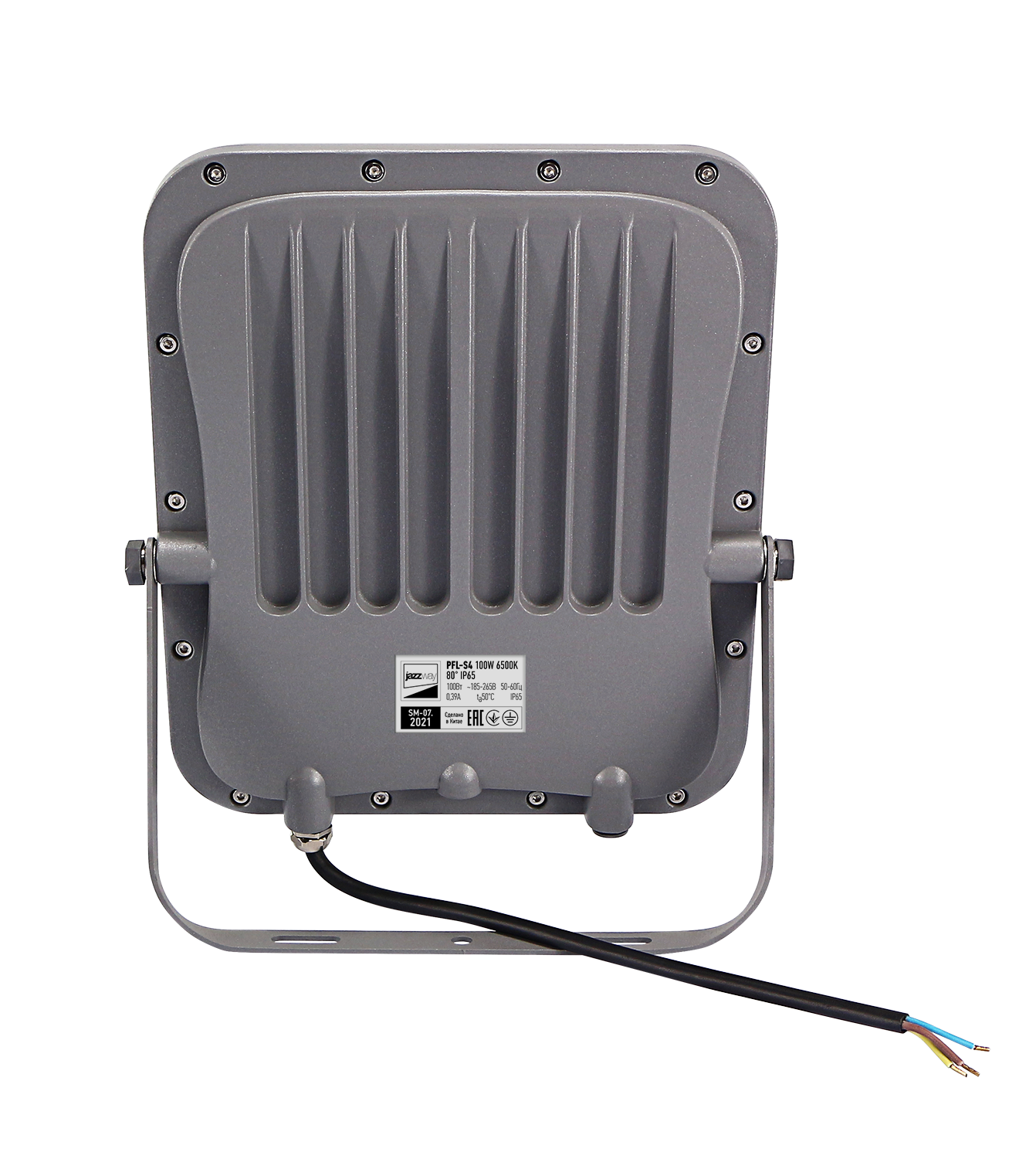 Светодиодный прожектор PFL-S4-100w 6500K 80° IP65