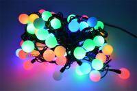 OLDBL100-M-E BOX Гирлянда наружная 100 LED Шарики, 2,4 см ,мультицвет
