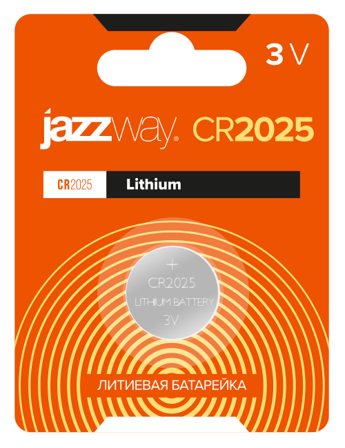CR2025 3V Литиевый элемент питания