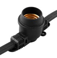 Гирлянды «Белт-лайт» CL50-100 230V 200 E27 черный, 100м +1,5м шнур,