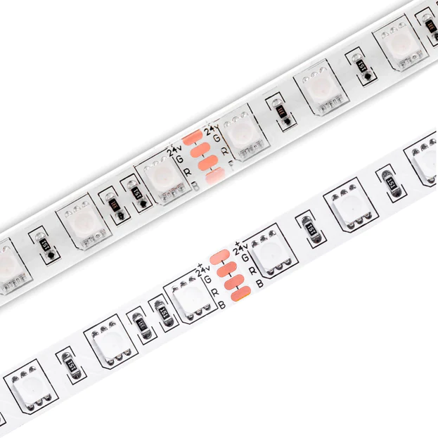 Светодиодная лента 5м, EL 5050/60 RGB 24V IP20 14,4 Вт/м