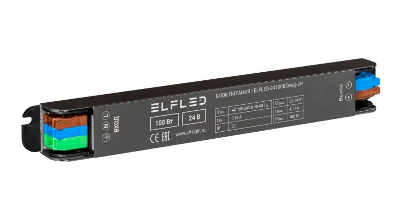 Блок питания ELF-240100BEwag-JH 100W 24V c WAG