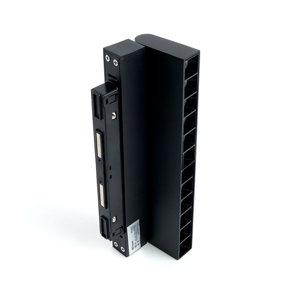 Трековый светодиодный светильник Feron MGN301 12W, 48v, 4000К, 30 градусов, черный серия LensFold