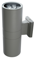 Светодиодный светильник PWL-300110/30D 2x9w 6500K GR IP65