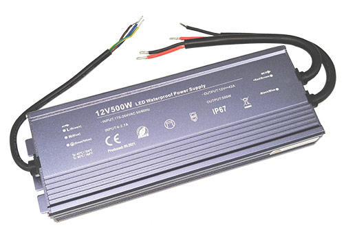 Блок питания ALSL-500-12 500W IP67 12V SLIM 42 A влагозащищенный IP67