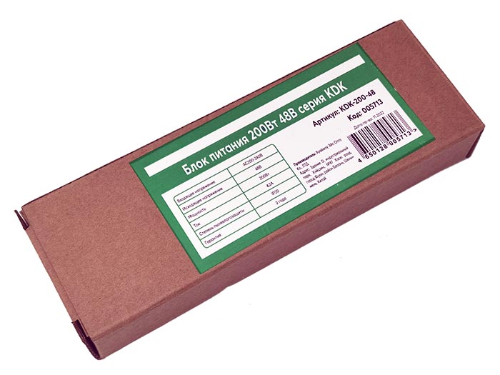Блок питания KDK-200-48 200Вт 48В 4,2А IP20