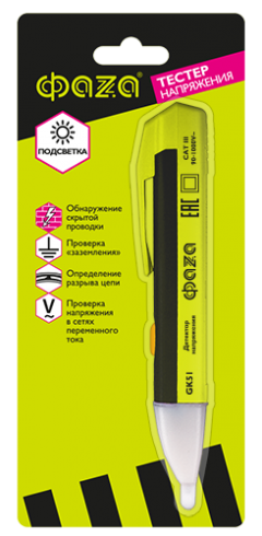 GK51 Тестер/детектор напряжения ФAZA