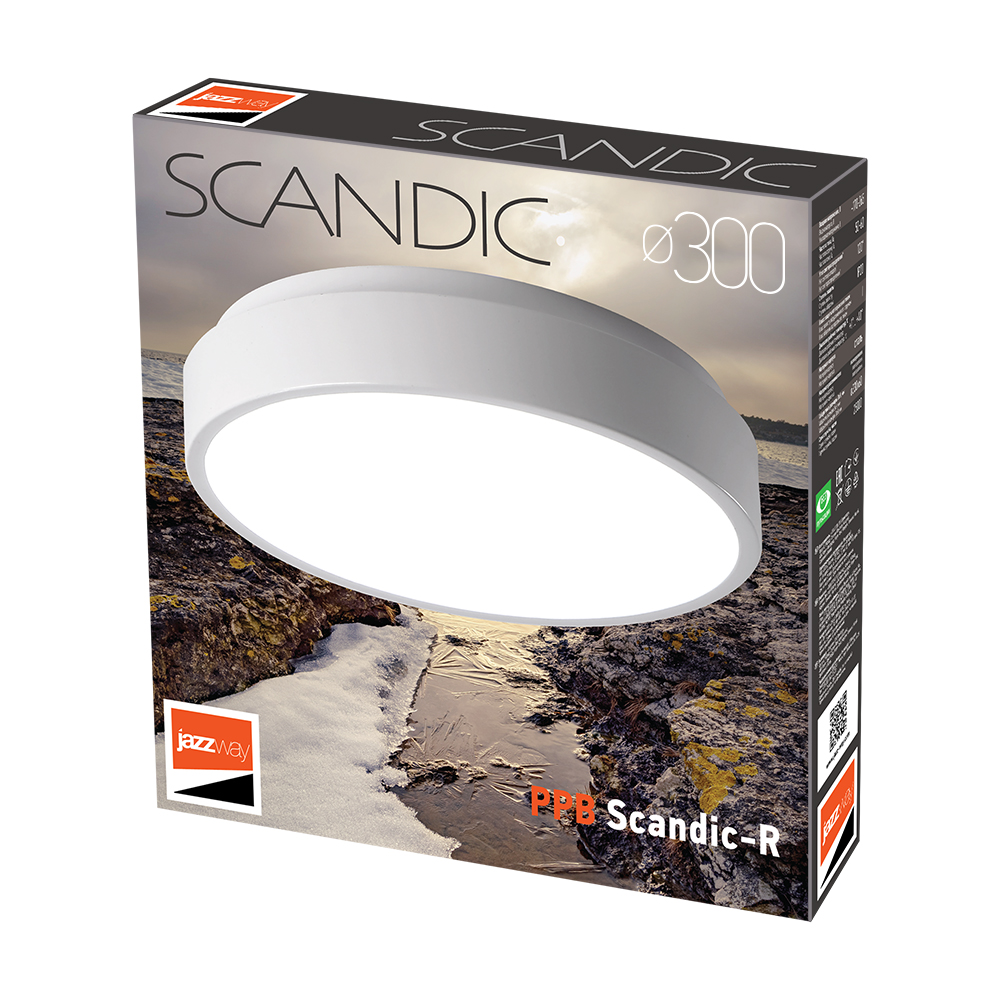 Светильник светодиодный потолочный PPB Scandic-R 24w 4000K GR(серый) IP20