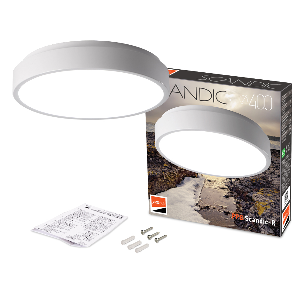 Светильник светодиодный потолочный PPB Scandic-R 36w 4000K WH(белый) IP20