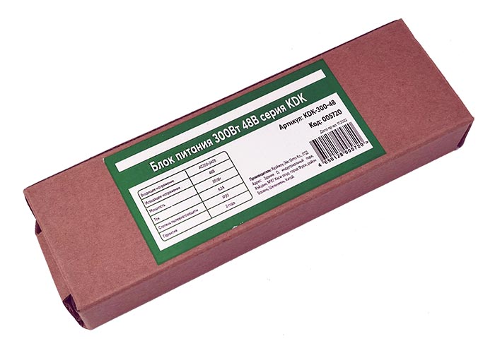 Блок питания KDK-300-48 300Вт 48В 6,2А IP20