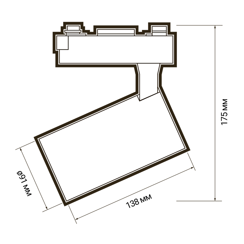 Светодиодный светильник PTR 1335 35w 4000K 24° WH (белый) IP40 JazzWay