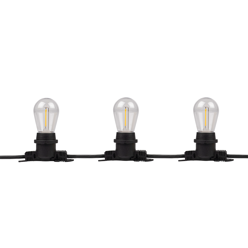 Гирлянды «Белт-лайт» PBL-S40/ L24+1.5 Black E27 IP65 24 метра