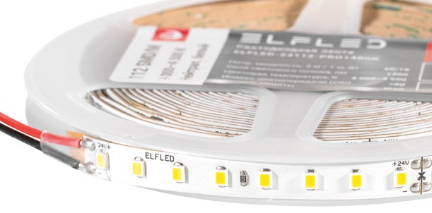 Светодиодная лента 5м PRO140 2835/112-24V 6500-7000K IP20 10 Вт/м