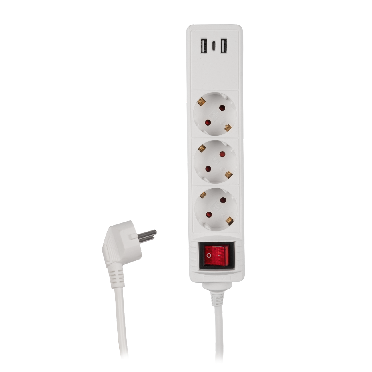Удлинитель FES-03-500 USB (3 х 5) заземл., выкл. ФАZA