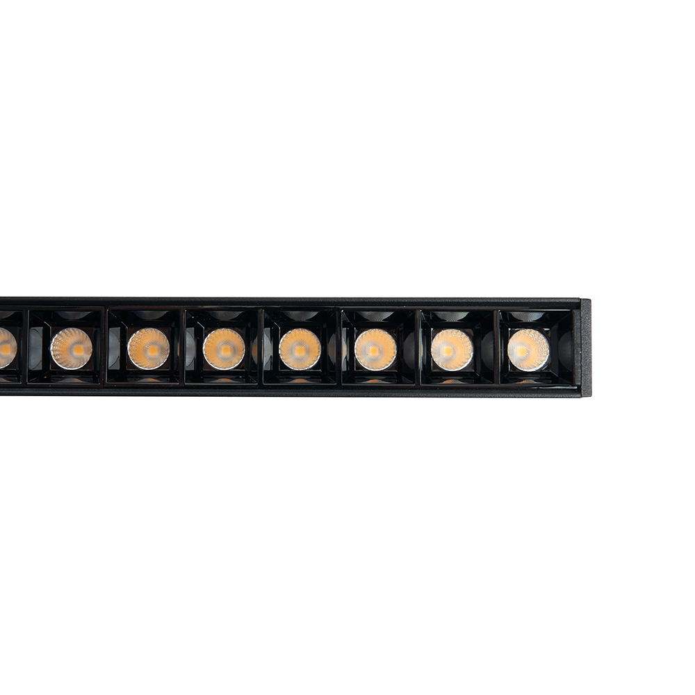 Трековый светодиодный светильник Feron MGN300 24W, 48v, 4000К, 30 градусов, черный серия LensLine