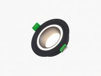 Светодиодный светильник GU-R02B ЧЕРНЫЙ 50W без лампы серия SPOT GU10/GU5.3 LedsPower