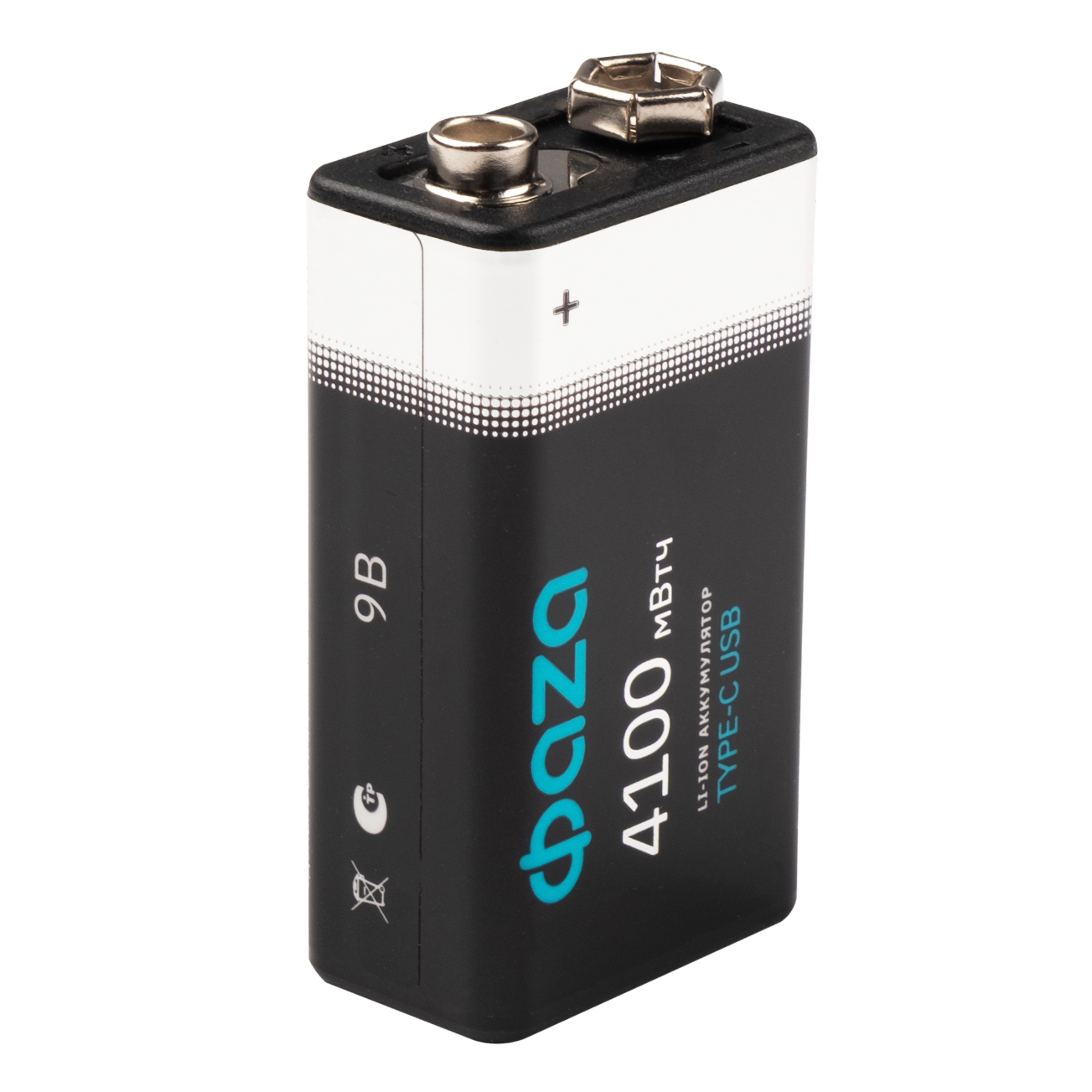 Аккумуляторы Литиевые с Type-C ФАZА  9V 4100 mWh USB BL-2