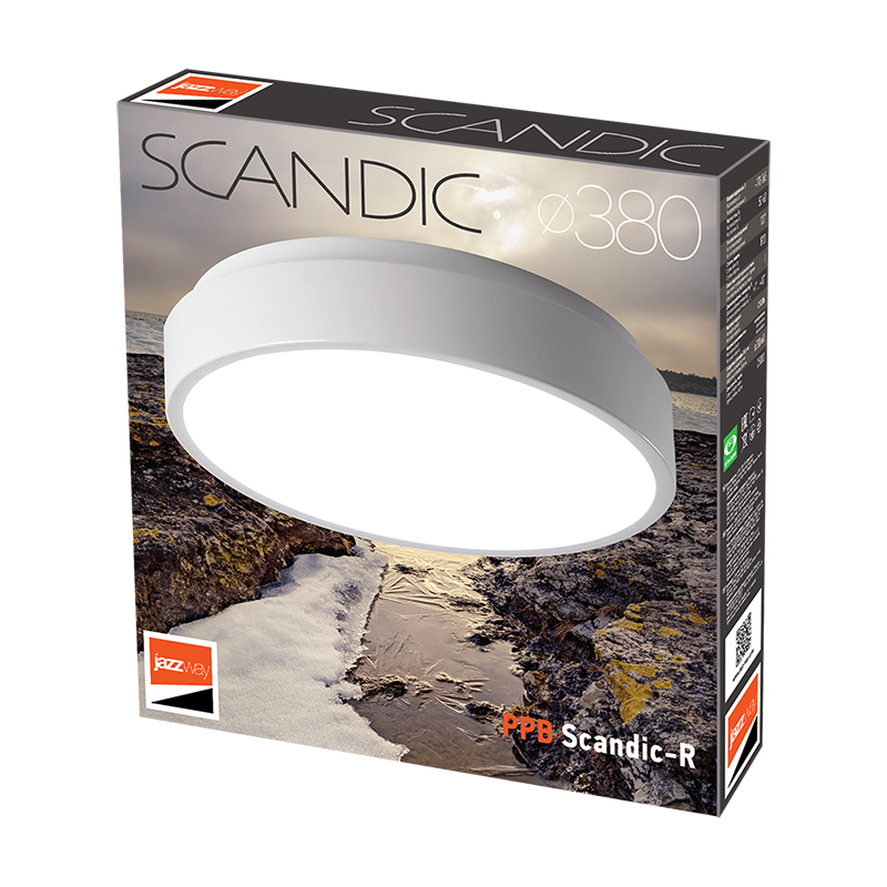 Светильник светодиодный потолочный PPB Scandic-R 36w 4000K GR(серый) IP20