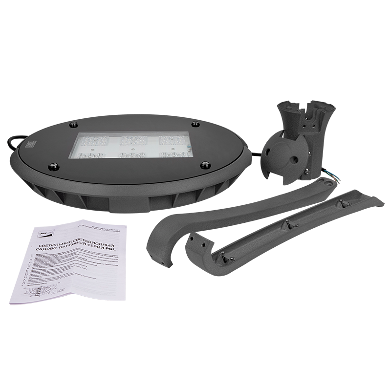 Светодиодный светильник PGL 03 60w 3000K IP65 GR AC100-270V (парковый) (5лет гар.) Jazzway