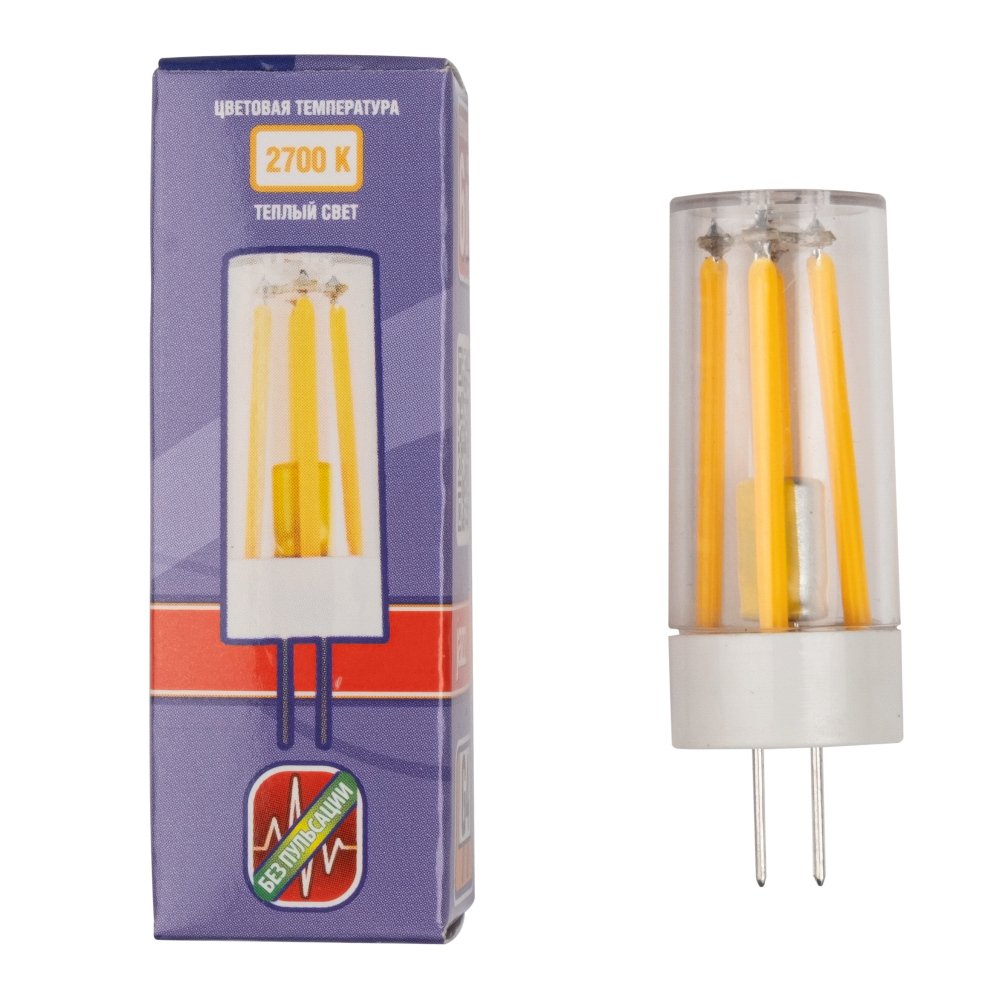 Светодиодная лампа PLED-G4 PRO 6w  2700K 480Lm 230V d16,5*50mm  Jazzway