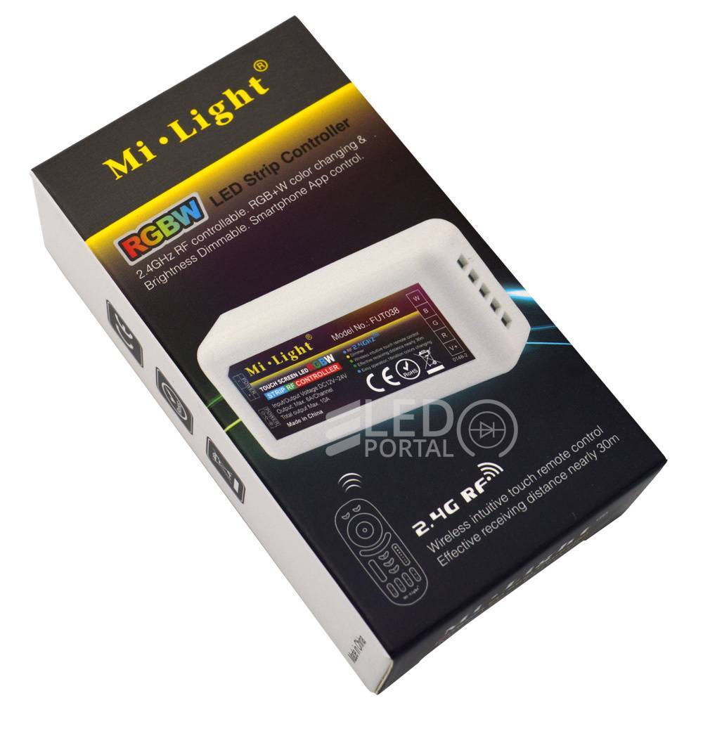 Контроллер FUT038 RGB+W 4 zone 12/24V