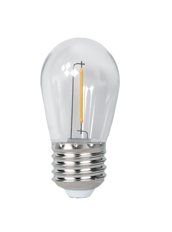 Светодиодная лампа PLED-ECO-S14 1w E27 2700K CLEAR  Jazzway
