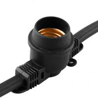 Гирлянды «Белт-лайт» CL25-100 230V 100 E27 черный, 100м +1,5м шнур,