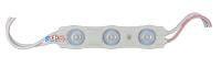 Светодиодный модуль 3SMD BASE-A3-W 2835 White (6500К) IP65 12V линза 67*15мм (1 Вт) 20шт./уп