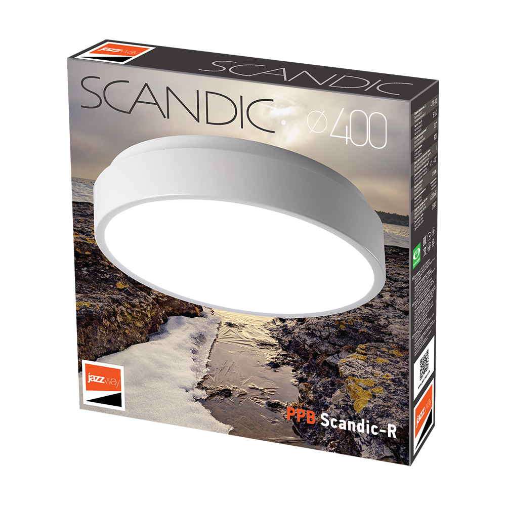 Светильник светодиодный потолочный PPB Scandic-R 36w 4000K WH(белый) IP20