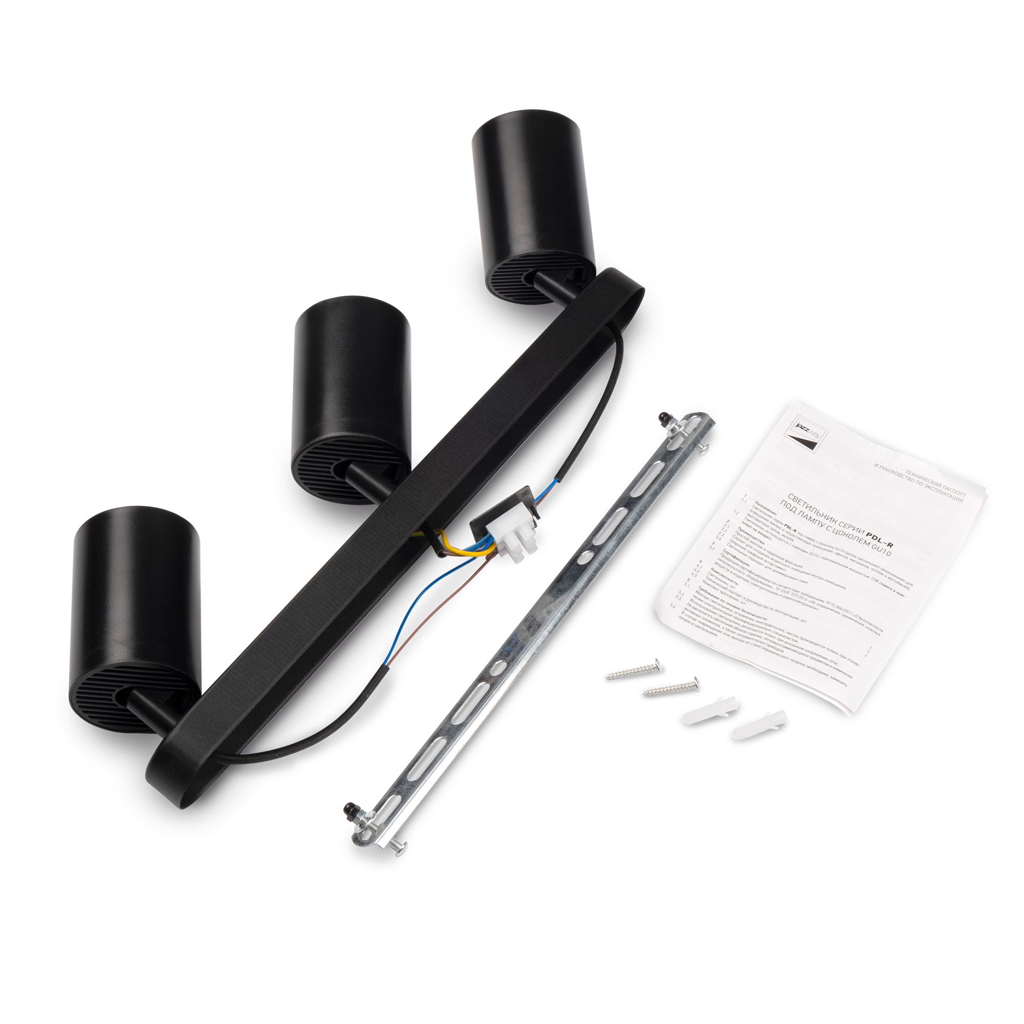 Светильник накладной PDL-R 3xGU10 BL 230V IP20 Jazzway