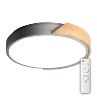 Светильник светодиодный потолочный PPB Scandic-R 90w 3000-6500K GR/W с деревянной планкой(серый) IP20