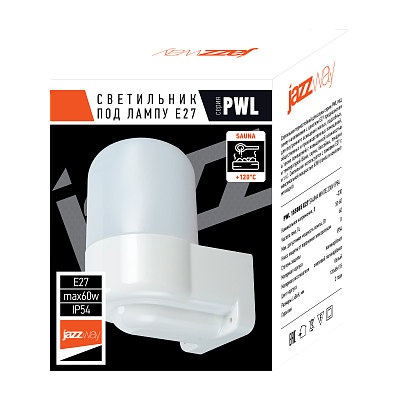 Светильник для сауны PWL 155085 E27 SAUNA WHITE 230V IP54