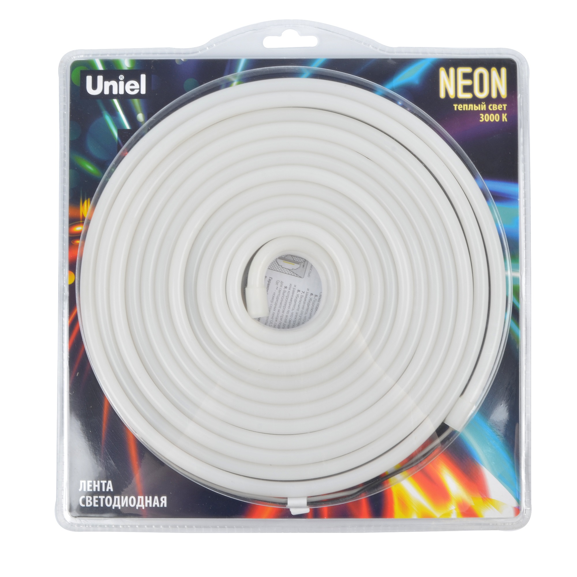 Неон ULS-N03-2835-100LED/m-8mm-IP67-DC12V-11W/m-5M-3000K блистер