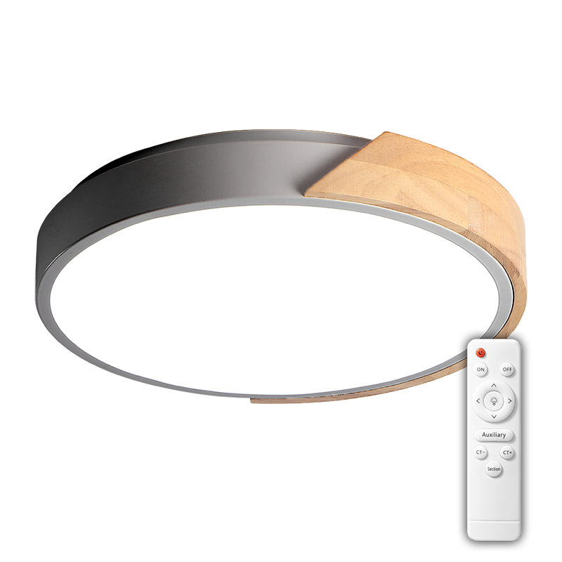 Светильник светодиодный потолочный PPB Scandic-R 90w 3000-6500K WH/W с деревянной планкой(белый) IP20