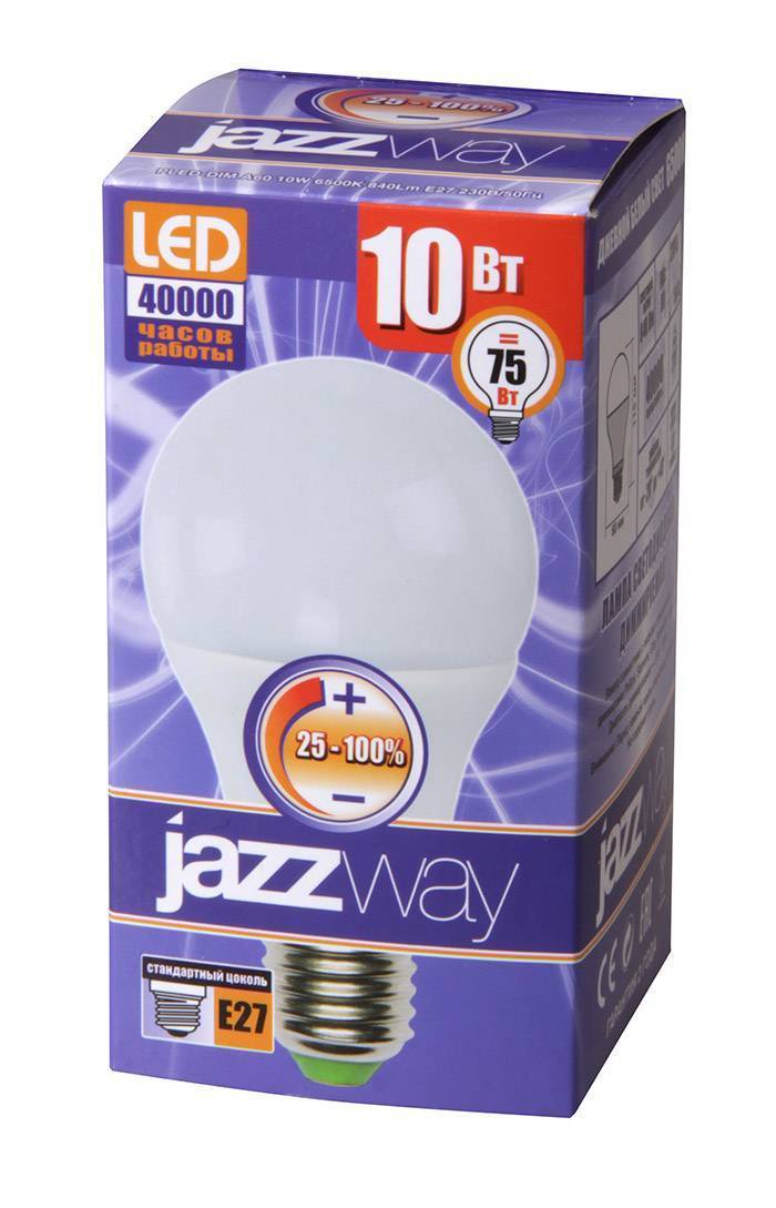 Светодиодная диммируемая лампа LED-DIM A60 10w 3000K 810 Lm E27