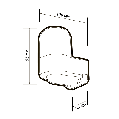 Светильник для сауны PWL 155085 E27 SAUNA WHITE 230V IP54