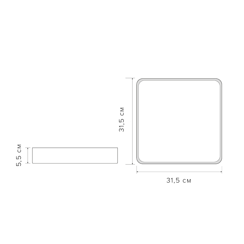 Светильник светодиодный потолочный PPB Scandic-S 24w 4000K GR/W с деревянной планкой(серый) IP20