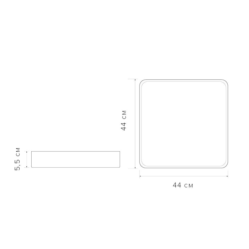 Светильник светодиодный потолочный PPB Scandic-S 72w 3000-6500K WH/W с деревянной планкой(белый) IP20