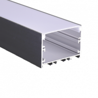 Профиль PAL 5035-BLACK (комплект) накладной 2м анод. Jazzway