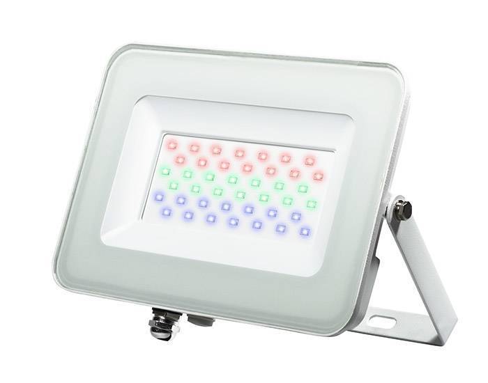 Светодиодный прожектор PFL-30W RGB WH IP65 Jazzway