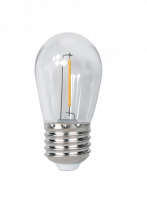 Светодиодная лампа PLED-ECO-S14 1w E27 2700K CLEAR Jazzway