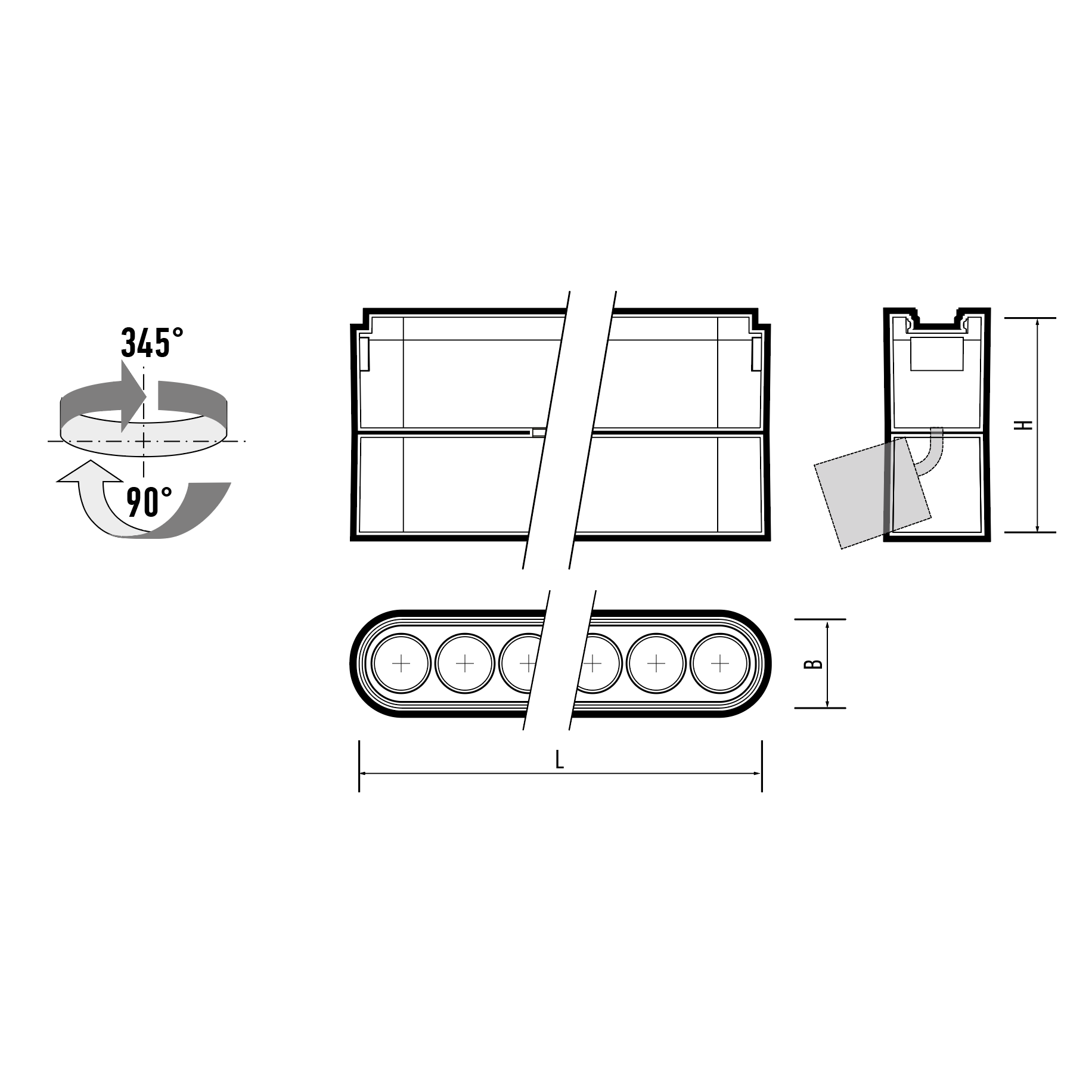 Трековый светодиодный светильник MTR16 1312R 12w 4000K spot 36° BL (чёрный) IP20 Jazzway