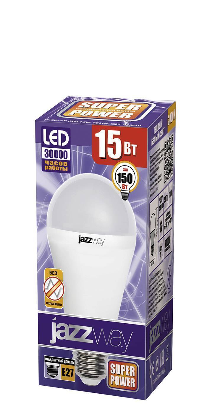 Светодиодная лампа PLED-SP A60 15w 3000K E27