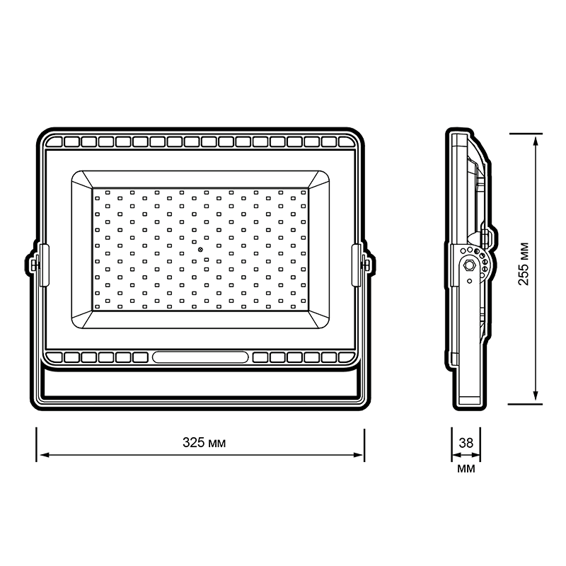 Светодиодный прожектор PFL-S8 150w 6500K LOWTEMP 120° IP65