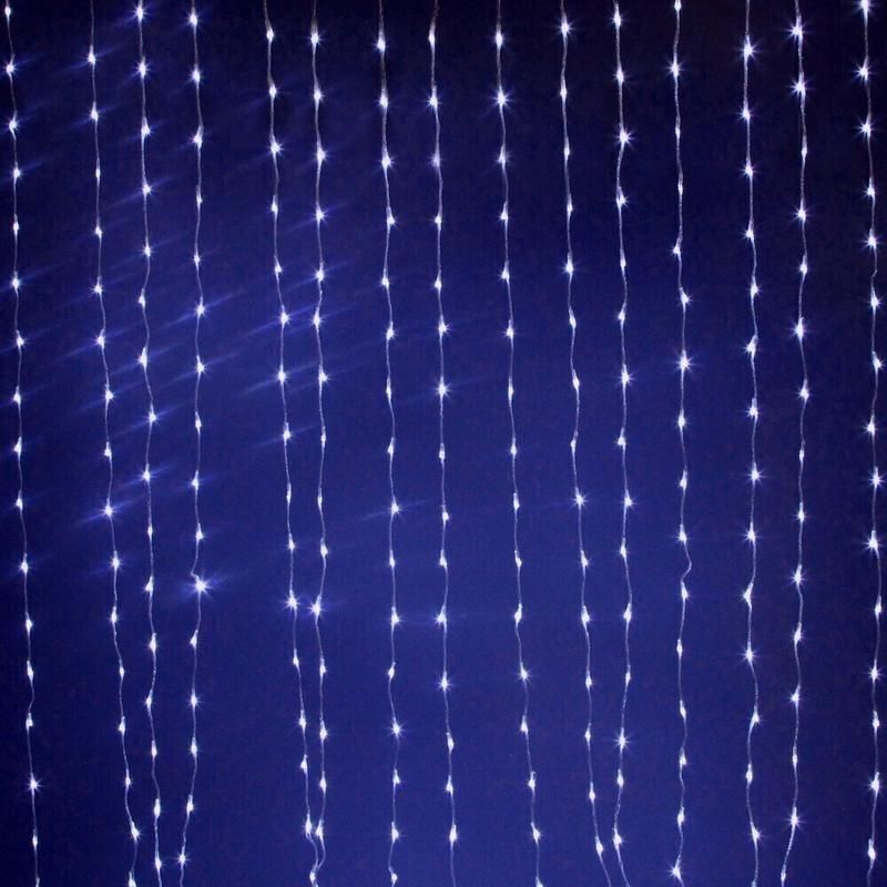 LDCL300C-B Электрогирлянда Занавес "Водопад" , внутр, 150x220 300 LED, синий