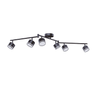 Светодиодный светильник под лампу PCL 0906 6xGX53 BL 230V IP20 Jazzway